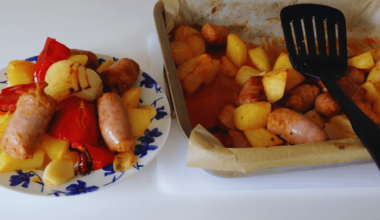 Oven Cooked Spanish Sausage with Potatoes