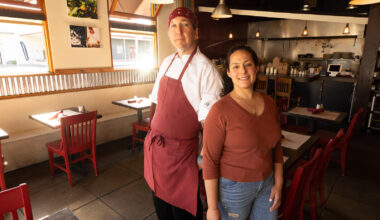 Samantha and Ryan Ramey at their Americana restaurant in Santa Rosa. Samantha Ramey represented the Sonoma County Slow Food North chapter at the Terra Madre Salone del Gusto in Turin, Italy. (John Burgess/The Press Democrat)