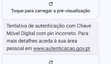 Tentativa de ataque com Chave Móvel Digital