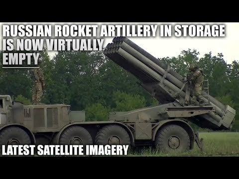 After 2.5 Years, Russian rocket artillery in storage is now virtually empty.