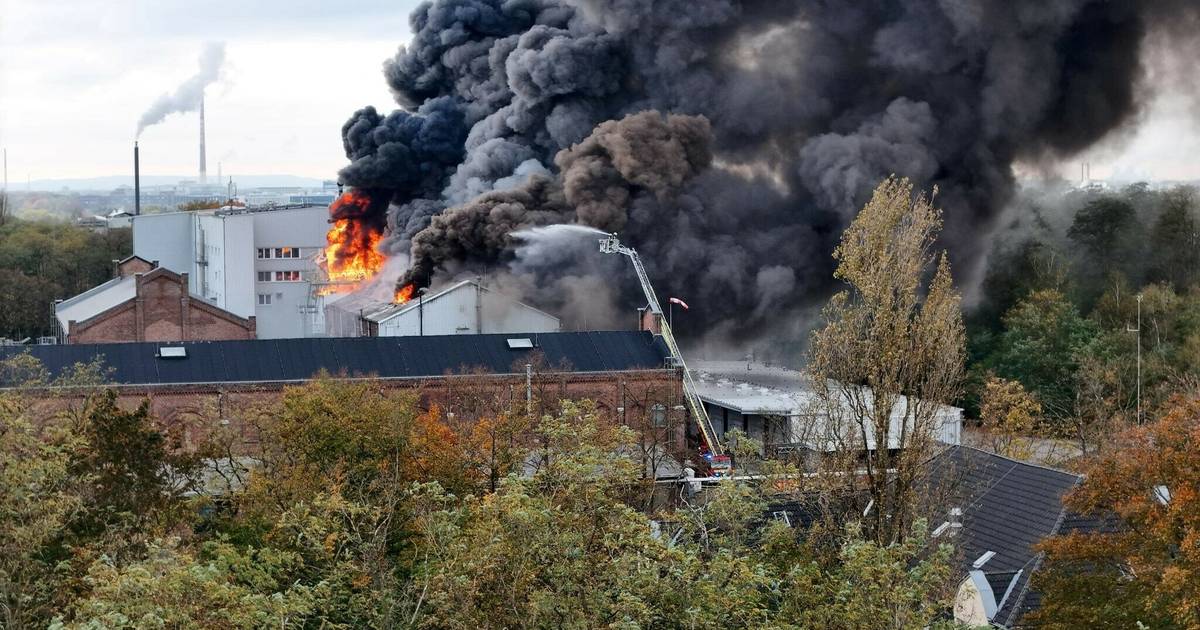 Leverkusen: Großfeuer auf bei Dynamit Nobel gelöscht