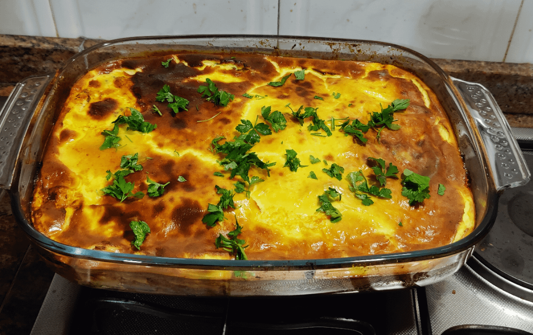 I prepared the traditional Bulgarian Moussaka