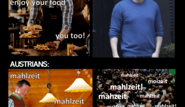 "Mahlzeit," "you too!"