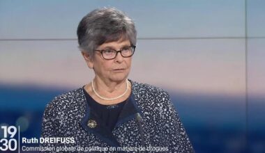 Ruth Dreifuss: "Réglementer le marché de la cocaïne et y donner un accès, c'est un pas difficile à franchir" - rts.ch