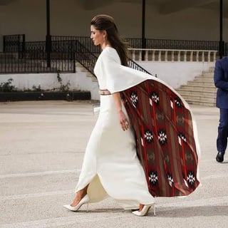 Queen Rania wearing Kaftaans