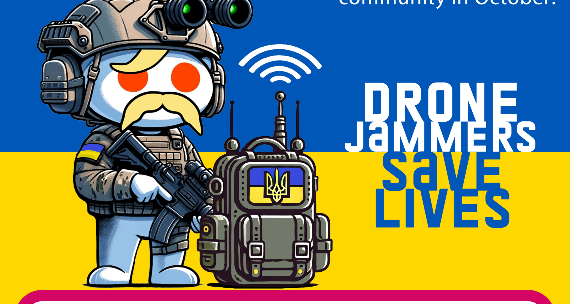 6:54 AM; The Sun is Rising Over Kyiv on the 985th Day of the Full-Scale Invasion.  The r/Ukraine community raised over $5000 for drone jammers that will save the lives of Ukrainian soldiers.