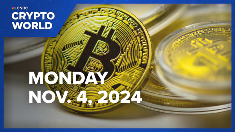 Bitcoin slumps to $67,000 level on eve of U.S. election: CNBC Crypto World