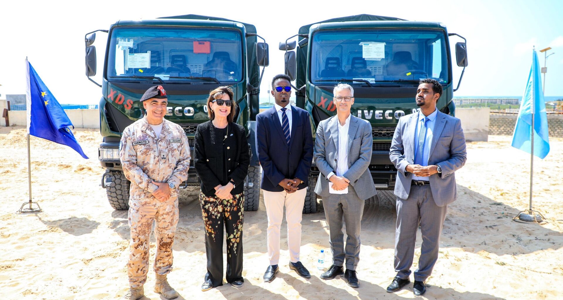 EPF Handover to Somali National Army (SNA) and Viewing of EUTM Training Efforts with DMD Africa and Somali State Minister of Defense