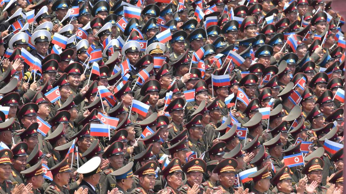 Nordkoreanische Soldaten bei einer Parade in der Hauptstadt Pjöngjang