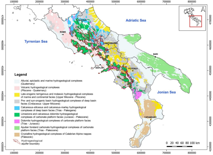 Impact scenarios on groundwater availability of southern Italy by joint application of regional climate models (RCMs) and meteorological time series