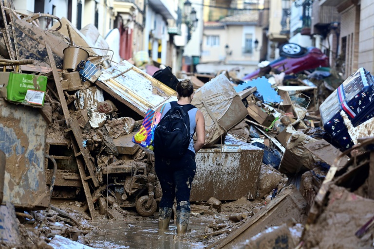 Weather extremes in October included deadly flooding in Spain (JOSE JORDAN)