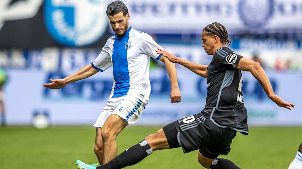 Andras Nemeth hier noch mit „Leroy-Sane-Frisur“ im Trikot des Hamburger SV. Der Liga-Konkurrent aus dem Norden hat das ehrgeizige Sturm-Talent bis zum Saisonende an die Preußen ausgeliehen