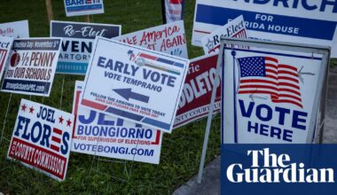 US presidential election updates: Poll shows Harris ahead in early voting as Trump jokes about reporters being shot | US elections 2024