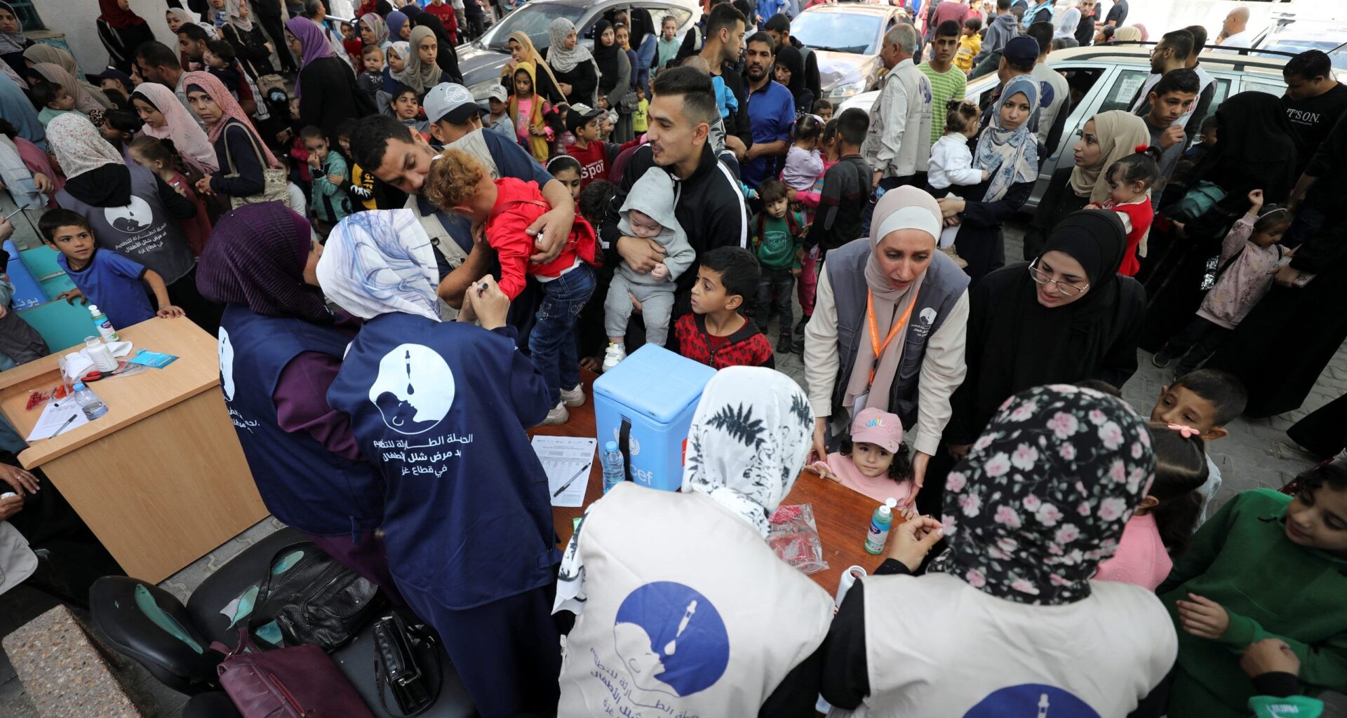 4 children injured in Israeli strike near Gaza polio vaccine clinic, WHO says