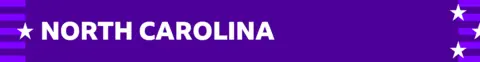 Purple banner denoting North Carolina