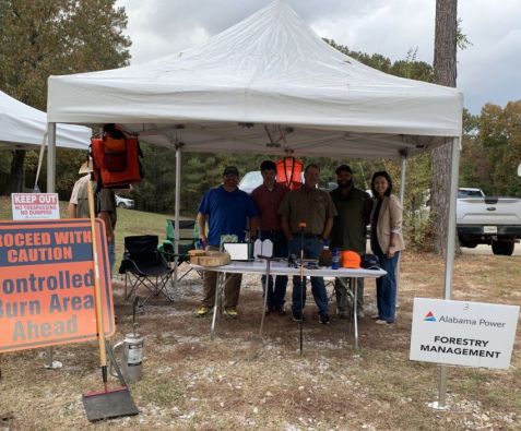 Alabama Power Forestry Management employees shared information with visitors. (Alabama Power)