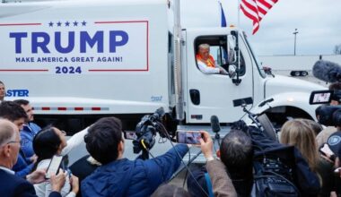 Worker Group Rebukes Trump as 'Billionaire Sleazeball' Over Dump Truck Stunt