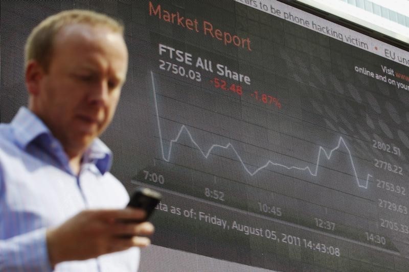 &copy; Reuters.  U.K. stocks higher at close of trade; Investing.com United Kingdom 100 up 0.09%