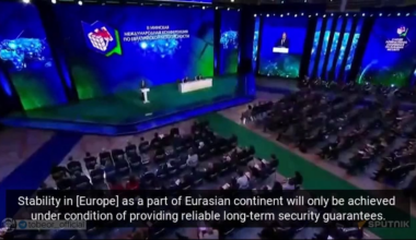 Lavrov stated that stability in Europe requires security guarantees for Russia, like the December 2021 initiatives. This essentially implies the withdrawal of all foreign military forces from NATO countries that joined the alliance after 1997, meaning 14 countries would be excluded.