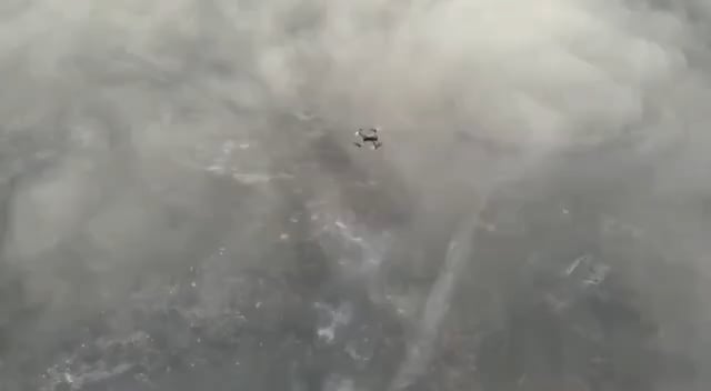 Ukrainian copter disables Russian copter with a net!