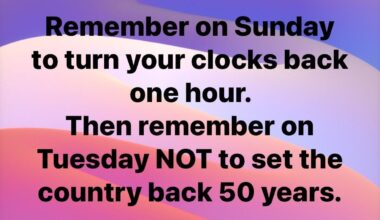 Time change reminder