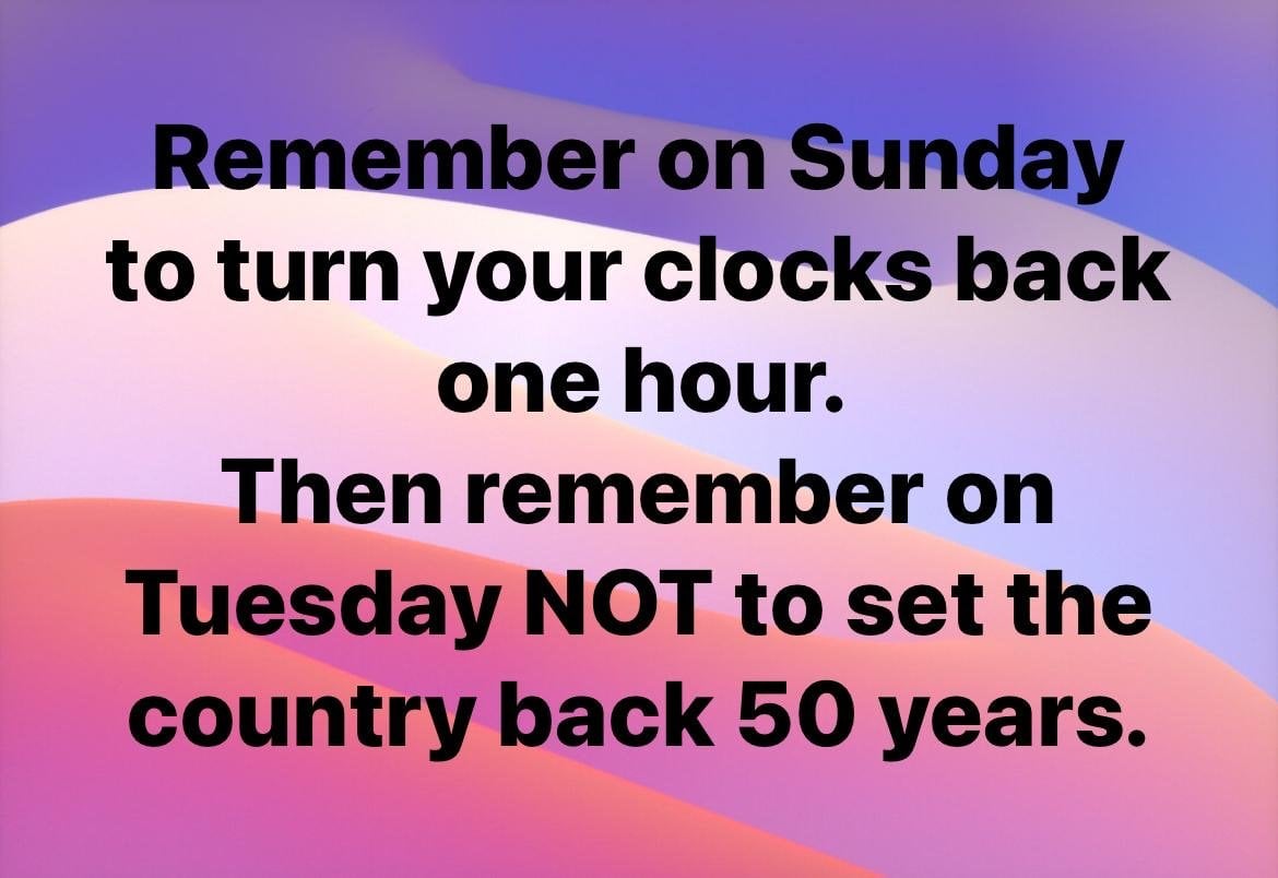 Time change reminder