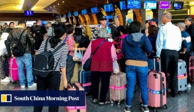 Typhoon Kong-rey forces 24 Taiwan-bound flights to divert to Hong Kong