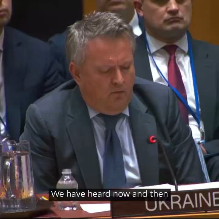 "Russia is not crossing your lines — it is walking down a red carpet. A carpet, woven from weak responses, unfounded hopes, and complacency," says the Permanent Representative of Ukraine at the UN Sergiy Kyslytsya