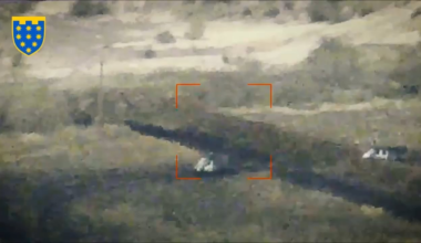 Ukrainian HIMARS and artillery strikes on a group of Russian infantry and two "GAZelle" vehicles. By Ivana Franka, October 2024