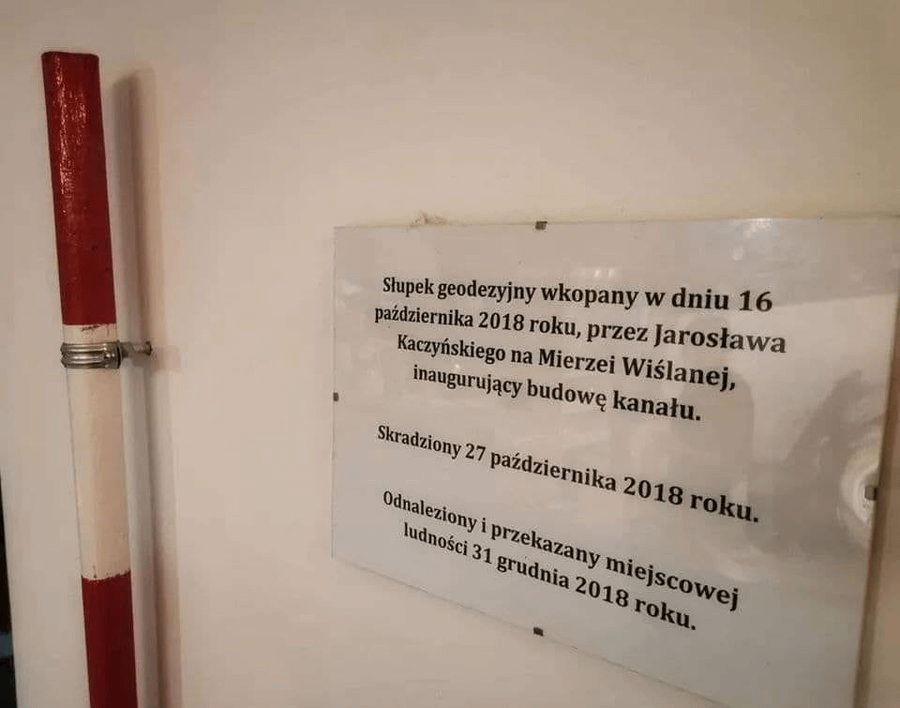 PiS to sekta - słupek geodezyjny JK