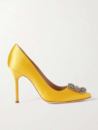 Hangisi 105 Embellished Satin Pumps