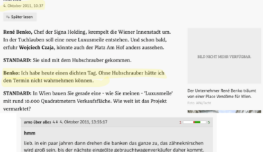 Das "Der Standard" Forum als treffende Hellseher im Fall Benko