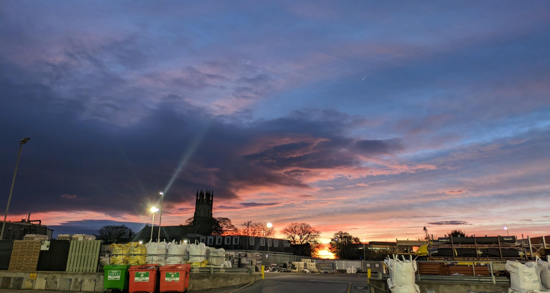 Sky from my work in Aberdeen this morning 🌄